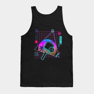 Pickleball aesthetic vaporwave s style picklebal Tank Top